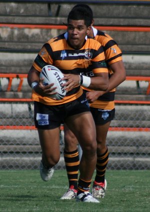 Balmain TIGERS v Canberra RAIDERS Rnd2 SG Ball Action (Photo's : OurFootyMedia) 