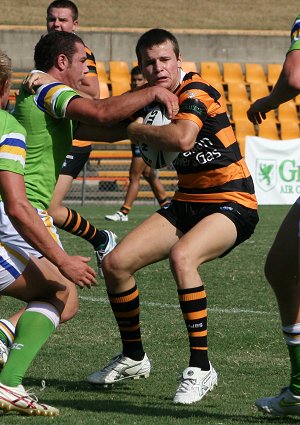 Balmain TIGERS v Canberra RAIDERS Rnd2 SG Ball Action (Photo's : OurFootyMedia) 