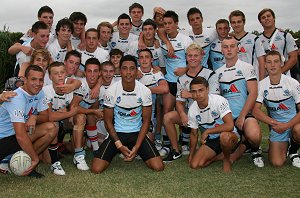 Cronulla SHARKS Harold Matthew's Cup Squad after the trial v Bulldogs (Photo : OurFootyMedia) 