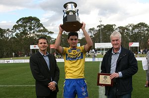 NEWCASTLE KNIGHTS Captains up the 2011 SG Ball Cup (Photo : ourfootymedia) 