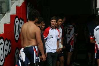 SWSAS boyz about to clap on the SG Ball boyz from the Melbourne STORM (Photo : OurFootyMedia) 
