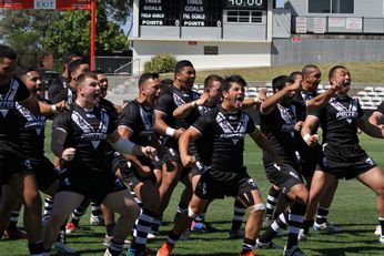 Junior KIWIS doing the KUKA - Australian KANGAROO'S training at Kogarah for the World Cup (Photo : steve monty / OurFootyMedia) 