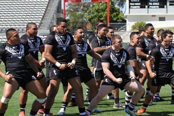 Junior KIWIS doing the KUKA - Australian KANGAROO'S training at Kogarah for the World Cup (Photo : steve montgomery / OurFootyMedia) 