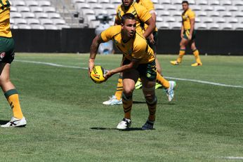 Michael Lichaa steers his Australian side forward (Photo : steve montgomery / OurFootyMedia) 