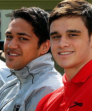 JOINING THE AUSSIES: Manawatu schoolboys Piki Te Ora Rogers and Te Aorere Pewhairangi have been selected for Australian rugby league clubs.