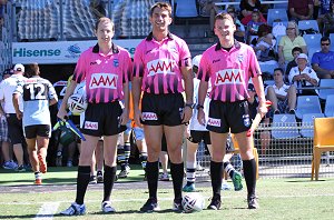 Bevan Bourke, Reece Willaims & Rohan Best Rnd 10 Matty Cup Elimination Final Ref's (Photo : OurFootyMedia) 