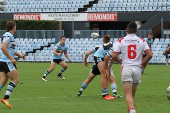 Cronulla SHARKS v St. George DRAGONS SG Ball Rnd 1 @ Shark Park ACTION (Photo : steve monty / OurFootyMedia) 