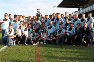 Cronulla Sutherland SHARKS u18s & u16s National Club Champions presented to the Home Crowd (Photo : steve monty / OurFootyTeam.com)
