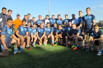 Aquinas College, Menai gio Schoolboy Trophy Grand Final Team Photo (Photo : steve montgomery / OurFootyTeam.com) 