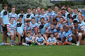 Cronulla Sharks SEMI Final winning Harold Matthews Cup Team Photo (Photo : steve montgomery / OurFootyTeam.com)