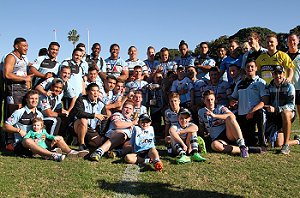 The Cronulla SHARKS celebrate winning the 2015 SG Ball Cup (Photo : Steve Montgomery / OurFootyTeam.com) 