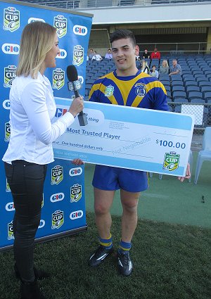 Harris GEORGOPOULOS gio MOST TRUSTED PLAYER in the 2016 gio Schoolboy Trophy Grand Final De la Salle College, Cronulla (Photo : steve montgomery / OurFootyTeam.com) 