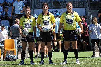 Daniel Luttringer, Charlie Suters & Nathan Loveday - NSWRL Harold Matthews Cup - Rnd 6 Referee's (Photo : steve montgomery / OurFootyTeam.com)