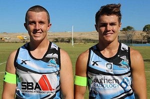 Cronulla SHARKS JUNIOR REPRESENTATIVE CAPTAINS: Kai Broadhurst and Kyle Flanagan