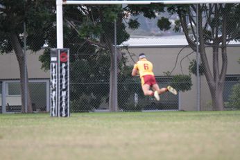 Ben Stevanovic diving over for a try - 2017 gio Schoolboy Cup Round 2 Action - Holy Cross Ryde v Hunter SHS (Photo : steve montgomery / OurFootyTeam.com) 
