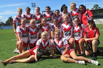 Illawarra Steelers Tarsha Gale Cup u18 Girls Rugby League Rnd 5 v Sharks TeamPhoto (Photo : steve montgomery / OurFootyTeam.com)