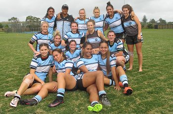 Cronulla - Sutherland Sharks U18 Tarsha Gale Cup u18 Girls Rugby League Rnd 6 v Bulldogs TeamPhoto (Photo : steve montgomery / OurFootyTeam.com)
