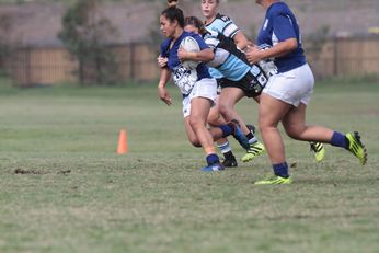 Cronulla - Sutherland Sharks v Canterbury - Bankstown Bulldogss U18 Tarsha Gale Cup u18 Girls Rugby League Trial Action (Photo : steve montgomery / OurFootyTeam.com)