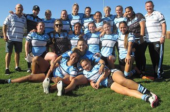 Cronulla - Sutherland Sharks Tarsha Gale Cup u18 Girls Rugby League Rnd 8 v Eels TeamPhoto (Photo : steve montgomery / OurFootyTeam.com)