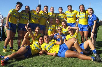 Parramatta Eels U18 Tarsha Gale Cup u18 Girls Rugby League Rnd 8 v Sharks TeamPhoto (Photo : steve montgomery / OurFootyTeam.com)