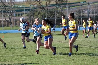 Cronulla - Sutherland Sharks v Parramatta Eels Tarsha Gale Cup u18 Girls Rugby League Action (Photo : steve montgomery / OurFootyTeam.com)