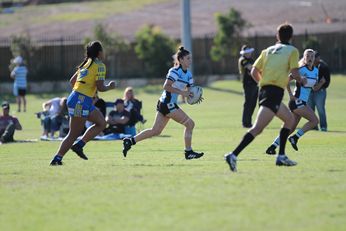 Cronulla - Sutherland Sharks v Parramatta Eels Tarsha Gale Cup u18 Girls Rugby League Trial Action (Photo : steve montgomery / OurFootyTeam.com)