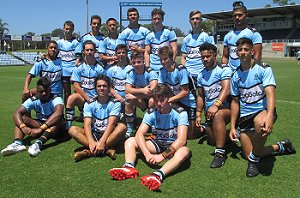 Cronulla Sharks Harold Matthews Cup team after their Rnd 1 win (Steve Montgomery / OurFootyTeam.com) 