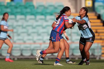 Newcastle Knights v Cronulla Sharks Tarsha Gale Cup Qualifying Final u18 Girls Rugby League Action (Photo : steve montgomery / OurFootyTeam.com)