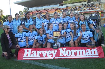 Cronulla SHARKS 2018 Tarsha Gale Cup Champions (Photo : Steve Montgomery / OurFootyTeam.com) 