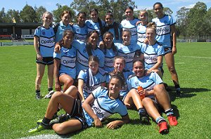 Cronulla Sharks Tarsha Gale Cup girls smashed the Knights to stay on top of the Ladder ( Photo : Steve Montgomery / OurFootyTeam.com )