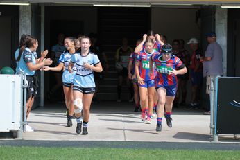 Newcastle Knights v Cronulla Sharks U18 Tarsha Gale Cup u18 Girls Rugby League Action (Photo : steve montgomery / OurFootyTeam.com)