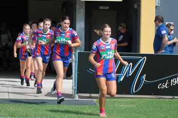 Knights v Sharks U18 Tarsha Gale Cup Girls Rugby League Action (Photo : steve montgomery / OurFootyTeam.com)