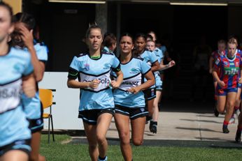 Newcastle Knights v Cronulla Sharks Tarsha Gale Cup u18 Girls Rugby League Action (Photo : steve montgomery / OurFootyTeam.com)