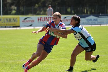 Newcastle Knights v Cronulla - Sutherland Sharks U18 NSWRL Tarsha Gale Cup u18 Women's Rugby League Action (Photo : steve montgomery / OurFootyTeam.com)
