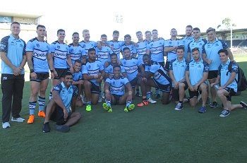 Cronulla - Sutherland Sharks Jersey Flegg Cup Rnd 1 Team Photo (Photo : steve montgomery / OurFootyTeam.com)