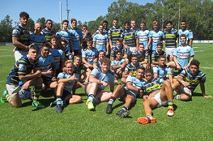 Cronulla Sharks and Parramatta Eels SG Ball Cup teams after their Rnd 6 Match (Photo : Steve Montgomery / OurFootyTeam.com)