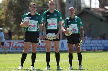 Ethan Murray, Tom Stindl & Cory Fisher - REFEREE'S - NSWRL SG Ball Cup Rnd 6 Parramatta Eels v Cronulla - Sutherland Sharks (Photo : steve montgomery / OurFootyTeam.com)