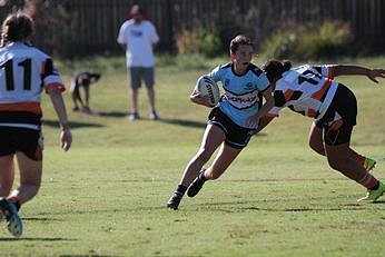 Quincy Dodd the Sharks Tarsha Gale Cup Captain & Half Half has scored an incredable 150 points in just 7 games so far this season (Photo : Steve Montgomery / OurFootyTeam.com ) 