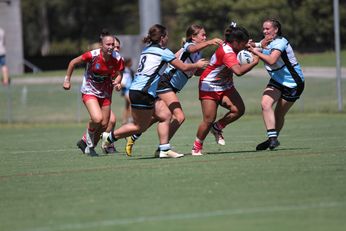 Cronulla Sharks v Illawarra Steelers U18 Tarsha Gale Cup u18 Womens Rugby League Action (Photo : steve montgomery / OurFootyTeam.com)