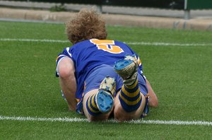 Jay Delaney slides in for a good try - Arrive alive Cup aCTioN - Marist Kogarah v Kiama HS (Photo's : ourfooty media)