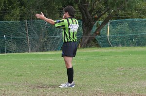Ref awards a try - De la Salle vs Yarrawarra Tigers Rnd 10 (Photo : ourfooty media)