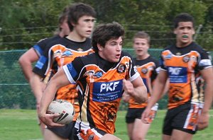 Haydn Peacock at full gallop - De la Salle vs Yarrawarra Tigers Rnd 10 (Photo : ourfooty media)