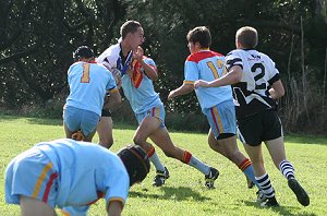 Stacey gets caught - Cronulla Caringbah Vs De La salle U 15A's Rnd 12 (Photo's : ourfooty media)