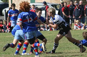 Tom Fry runs the ball