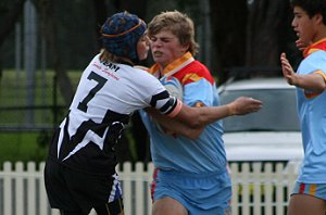Reece runs hard - De La Vs Cronulla U 15A's (Photo : ourfooty media)