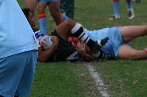 Michael Lichaa scores - De La Salle Vs Cronulla U 15A's (Photo : ourfooty media)