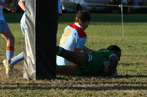 Gorilla's score - De la vs Gymea U 15a's, Rnd 8 '08 ( Photo : ourfooty media)