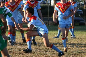 Jesse Faye on another run -De la vs Gymea U 15a's, Rnd 8 '08 ( Photo : ourfooty media)
