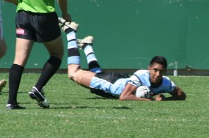 Zac Rasmussen scores another try - Cronulla Vs St. George Matty's Cup (Photo : ourfooty media) 