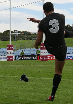 Matthew Wright converts the try at Sharks Park Sharks Vs Panthers - SG Ball Rnd 10 (Photo : ourfooty media)